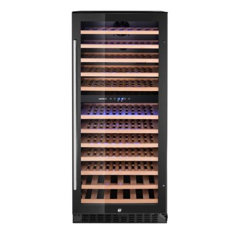 Chladnička na víno, 2 zóny, 124 lahví, Arktic, 265L, Černá, 570x595x(H)1400mm | 237120