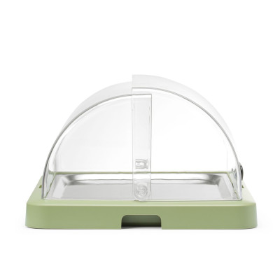 Chladicí vitrína roll top Duo UNIQ, HENDI, designed by Robert Bronwasser, Jednodílná, Zelená, 460x355x(H)220mm, Obdélníkové