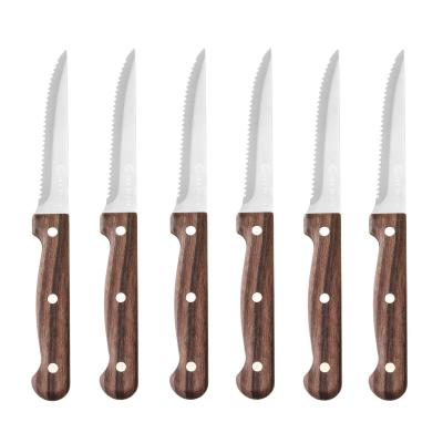 HENDI 783085 | Steakový nůž, HENDI, Profi Line, Hnědá, 6 ks, (L)210mm