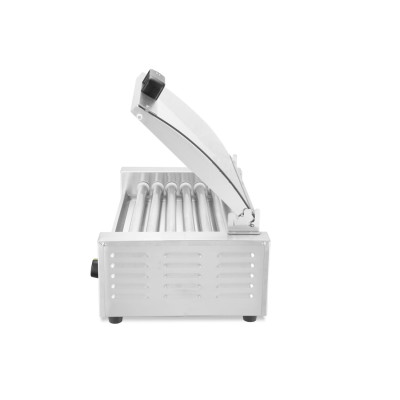 Gril na válečky, 1 zónový s energeticky úsporným krytem, HENDI, 230V/620W, 566x375x(H)259mm | 268636