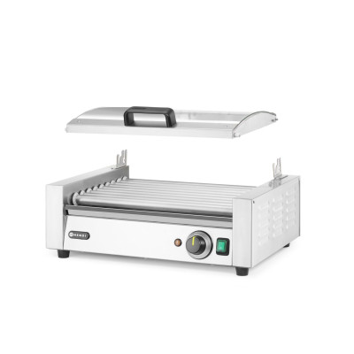 Gril na válečky, 1 zónový s energeticky úsporným krytem, HENDI, 230V/790W, 566x450x(H)259mm | 268643