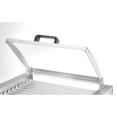 Gril na válečky, 1 zónový s energeticky úsporným krytem, HENDI, 230V/790W, 566x450x(H)259mm | 268643