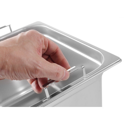 GN kontejnery se sklopnými rukojeťmi, HENDI, GN 1/1, 14L, 530x325x(H)100mm | 803240