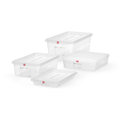 Nádoba GN 1/1, polypropylen, HENDI, GN 1/1, 8L, Průhledná, 530x325x(H)65mm | 873335