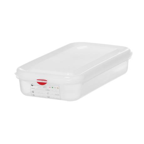 Nádoba GN 1/3, polypropylenová, HENDI, GN 1/3, 2,5L, Průhledná, 325x176x(H)65mm, Obdélníkové | 873229