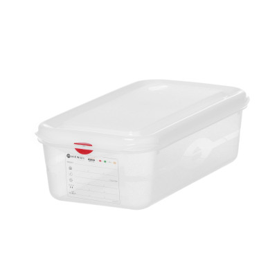Nádoba GN 1/3, polypropylenová, HENDI, GN 1/3, 4L, Průhledná, 325x176x(H)100mm, Obdélníkové | 873236