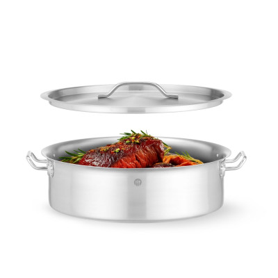 Pečicí nádoba s víkem, HENDI, 10,8L, 360x(H)139mm | 836521