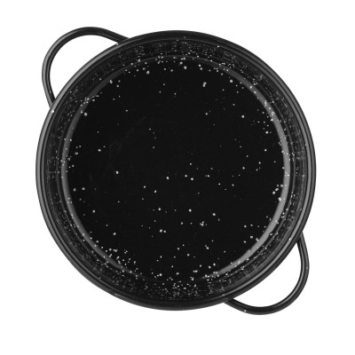 Nádoba k dušení masa, smaltovaná, HENDI, Černá, 160x(H)45mm | 622544