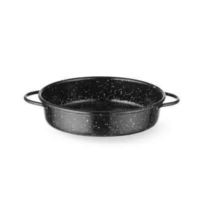 HENDI 622551 | Nádoba k dušení masa, smaltovaná, HENDI, Černá, ⌀200x(H)45mm, Kulatý