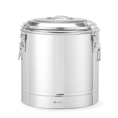 Termoska na přepravu potravin, HENDI, Kitchen Line, 31L, Stříbrná, 400x(H)445mm | 708095