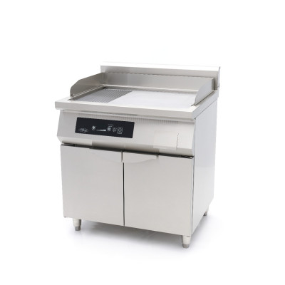 Maxima Indukční grilovací deska 700 - hladká a drážkovaná - 10 000 W - dvojitá - se stojanem |  09371100