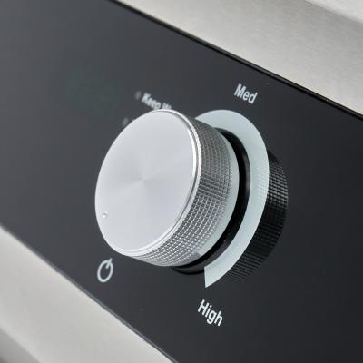 Indukční grilovací deska 700 - hladká a drážkovaná - 5 000 W - dvojitá | MAXIMA 09371200