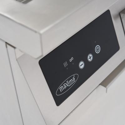 Indukční grilovací deska 700 – hladká – 5 000 W – jednoduchá – se stojanem | MAXIMA 09371150
