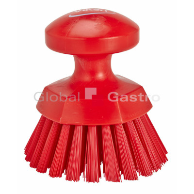 Kartáč ruční kulatý 11cm T/červený 38854 | Vikan 570502038854