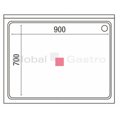 Dřez 900x700 (600x500x300) |  8710667