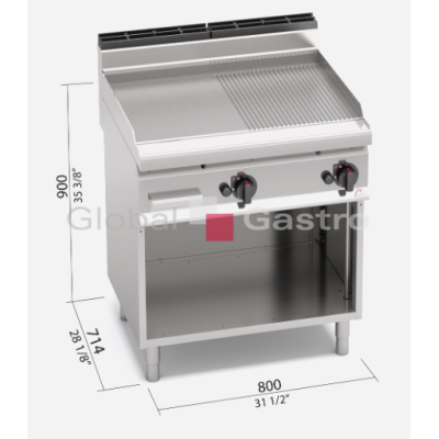 Grilovací kombi plotna Bertos G7FM8M 2 | Bertos 7097117