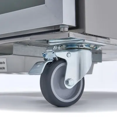 Maxima Mrazící skříň - 1200 l - 6 nastavitelné police (2/1 GN) - nerezová ocel - se skleněnými dveřmi |  09400016