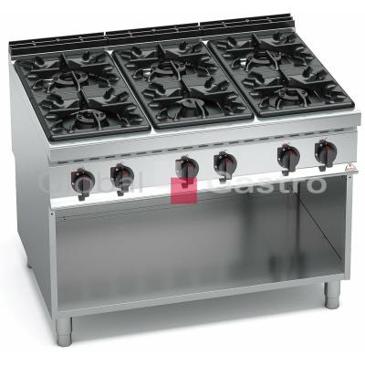 MASOPROFIT 7099007 | Plynový sporák Bertos G9F6M