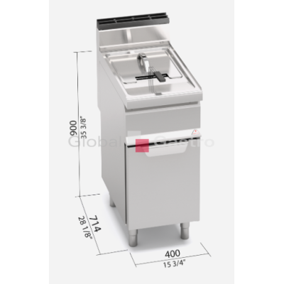 Plynová fritéza Bertos GL15M | Bertos 7097205