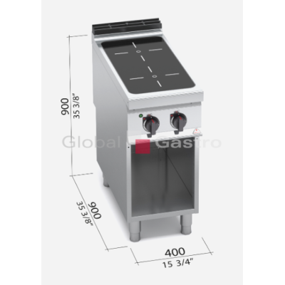 Sklokeramický sporák Bertos E9P2M/VTR | Bertos 7099063