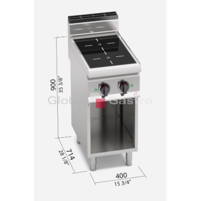 Sklokeramický sporák E7P2M/VTR | Bertos 7097091