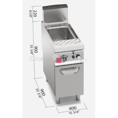 MASOPROFIT 7099680 | Vařič těstovin Bertos SG9CP40