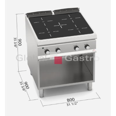 MASOPROFIT 7099614 | Sporák Bertos SE9P4MP/VTR