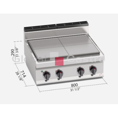 Tálový sporák Bertos E7TPB | Bertos 7097080