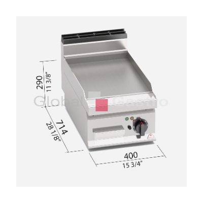 Grilovací hladká plotna Bertos E7FL4BP | Bertos 7097125