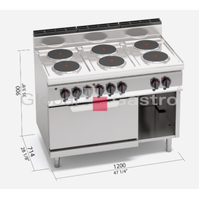 Sporák s troubou Bertos E7P6+FE | Bertos 7097077