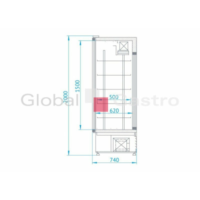 Chl. skříň SCH 2SR 1400 oboustranná (statická) | RAPA 6130025