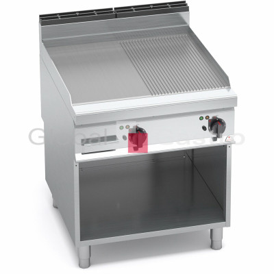 Grilovací kombi plotna Bertos E9FM8M 2 (hladká/rýhovaná) | Bertos 7099117