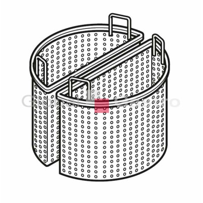 Koš do kotle perforovaný 1/2 CP2 | Bertos 7097171