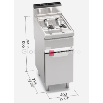 Plynová fritéza Bertos GL7+7M | Bertos 7097202