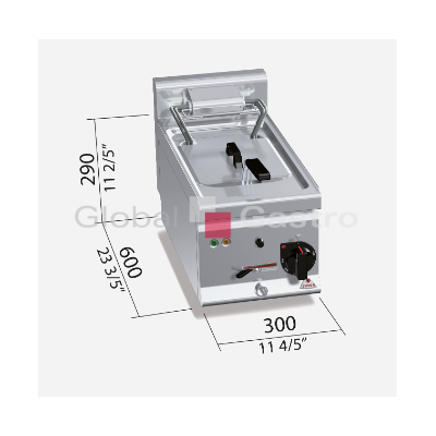 Elektrická fritéza Bertos E6F10 3BS | Bertos 7096122