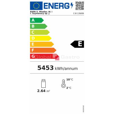 RAPA 6130121 | Chladící cukrářská vitrína RAPA CB 139