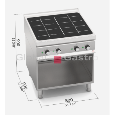Indukční sporák SE9TP4M/IND | Bertos 7099641