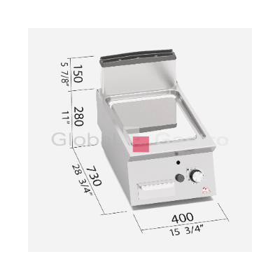 Plyn. grilovací plotna Bertos SG7FL4B/CPD | Bertos 7097518