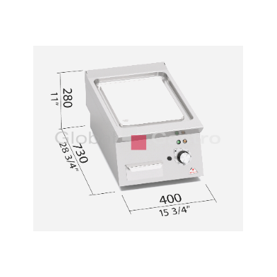Elektr. grilovací plotna Bertos SE7FL4B/CPD | Bertos 7097523