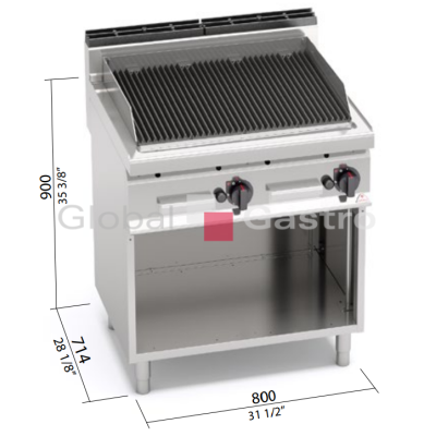 Gril lavovy plynovy PLG80M/G |  7097154