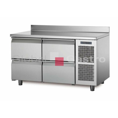 Chladící stůl TA13/4M s deskou a zadním lemem | Coldline 6171510TA