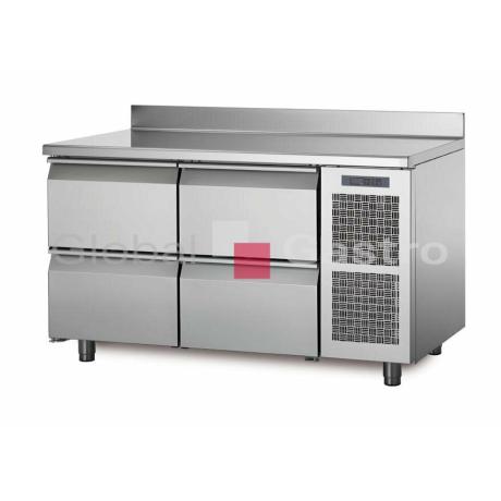 Chladící stůl TA13/4M s deskou a zadním lemem | Coldline 6171510TA