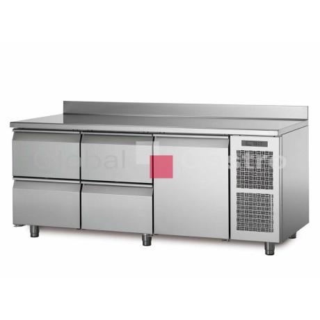 Chladící stůl TA17/3M s deskou a zadním lemem | Coldline 6171515TA