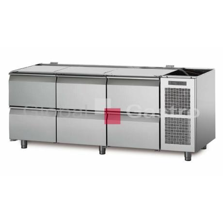 Chladící stůl TS17/6M bez vrchní desky | Coldline 6171518TS