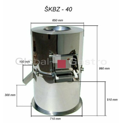 Škrabka brambor SKBZ 40/L odpad vpravo |  7110097P