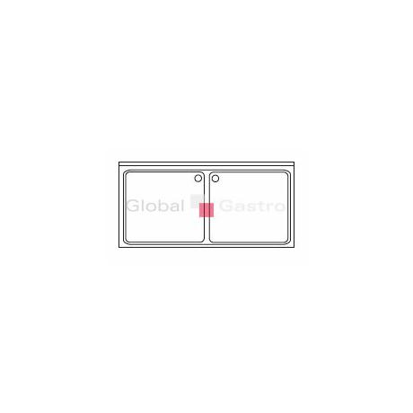 Dřez 1000x600 2x (400x400x250) |  8710706