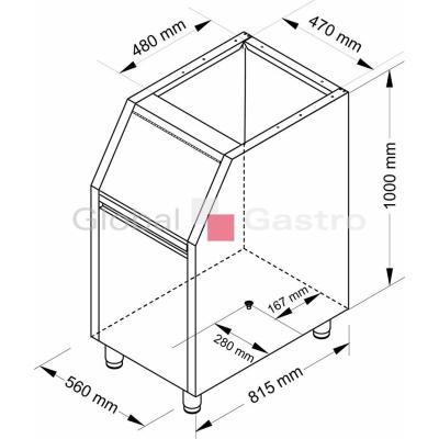MASOPROFIT 5490309 | Zasobnik ledu T 250