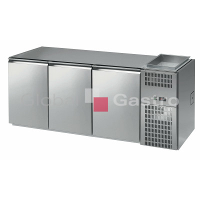 Stůl chladící barový REGD   330E (3 sekce/délka 2150 mm) s chlazenou vanou na nápoje |  6090015