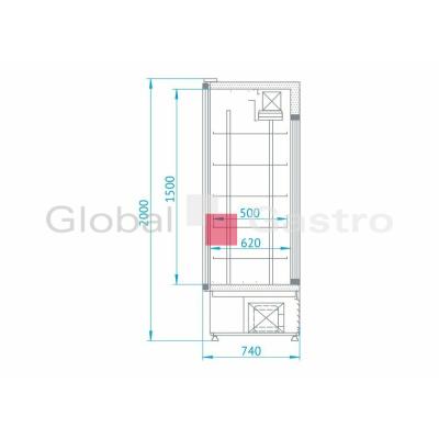 MASOPROFIT 6130026 | Chl. skříň SCH-2SR-1600
