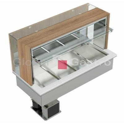 MASOPROFIT 6130850 | Vitrina bufetova vyhrivana DOGE Wall 1000 BM
